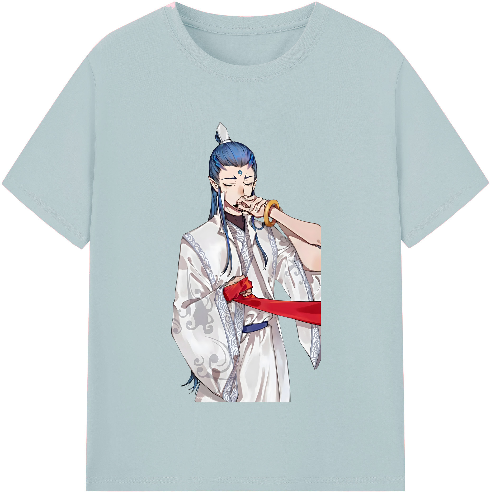 （画像用） Ne Zha 2 ナタ 魔童の大暴れ 綿100％半袖Tシャツ（フロントプリント）